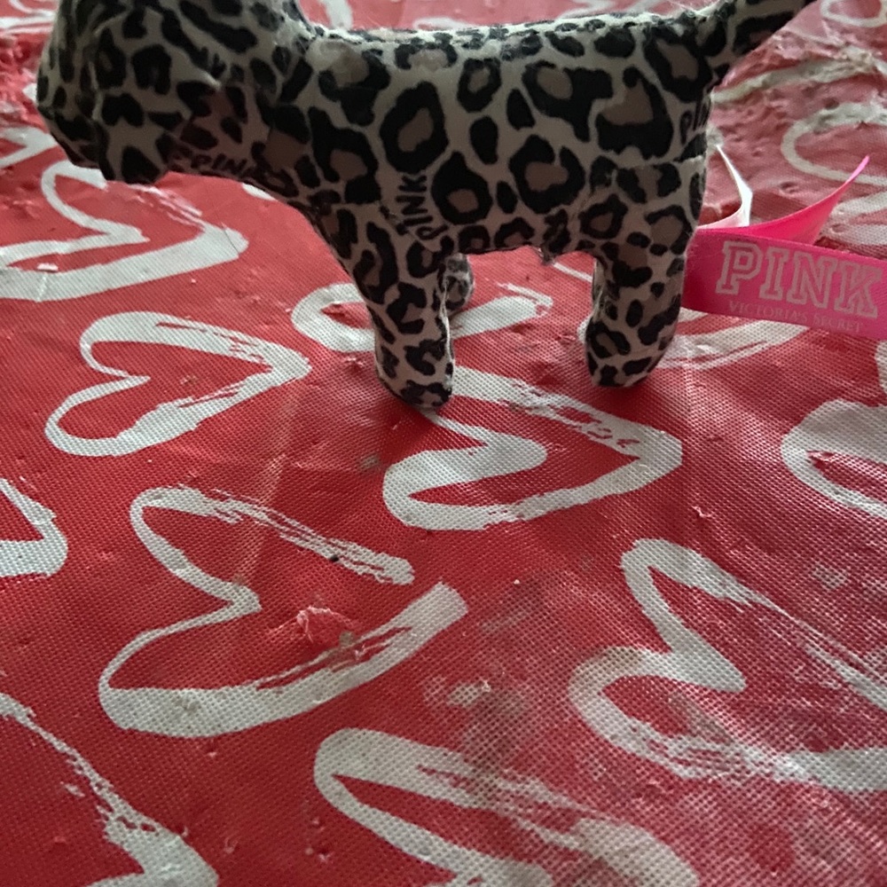 Small VS PINK leopard print dog